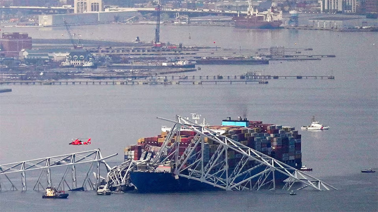 Francis Scott Key là cây cầu dài nhất ở khu vực đô thị Baltimore với chiều dài gần 3km. (Ảnh: Reuters)