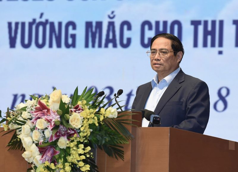 Thủ tướng Phạm Minh Chính phát biểu chỉ đạo hội nghị.
