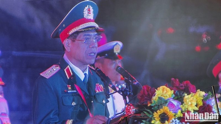 Thượng tướng Nguyễn Văn Nghĩa phát biểu khai mạc chương trình. Thượng tướng Nguyễn Văn Nghĩa phát biểu khai mạc chương trình.