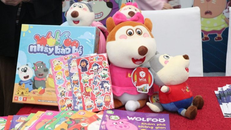 Bộ nhân vật hoạt hình Wolfoo được nghiên cứu, phát triển theo hướng hệ sinh thái đa sản phẩm giáo dục và giải trí cho trẻ nhỏ. (Ảnh: Sconnect)