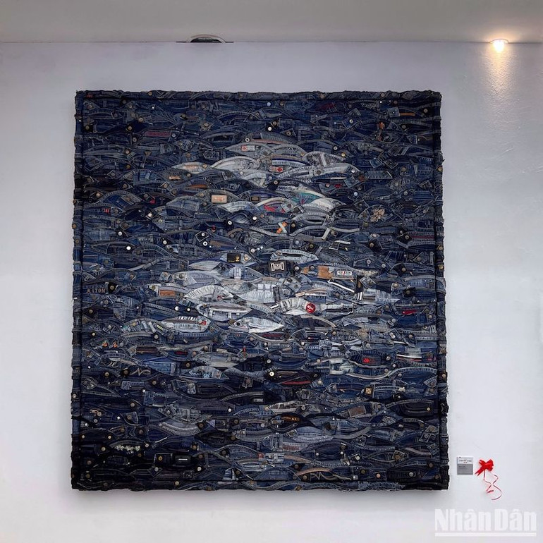 Tác phẩm "Mùa cá" của tác giả Lê Công Vương (An Giang).