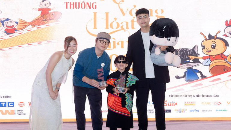 Trao giải Bộ nhân vật hoạt hình sáng tạo. (ẢNH: BTC)