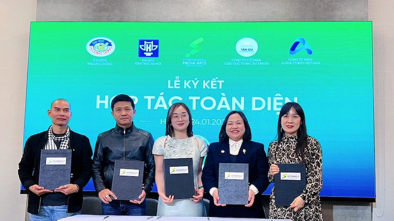 Trong khuôn khổ chương trình, đại diện Học viện SAMA và một số cơ sở giáo dục, đào tạo đã ký kết thoả thuận hợp tác toàn diện.