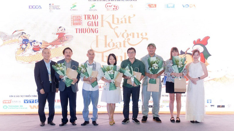 Hội đồng giám khảo giải thưởng Khát vọng Hoạt hình 2024. (ẢNH: BTC)