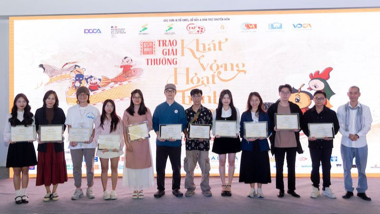 Các tác giả, tác phẩm lọt vào Chung khảo được vinh danh. (ẢNH: BTC)