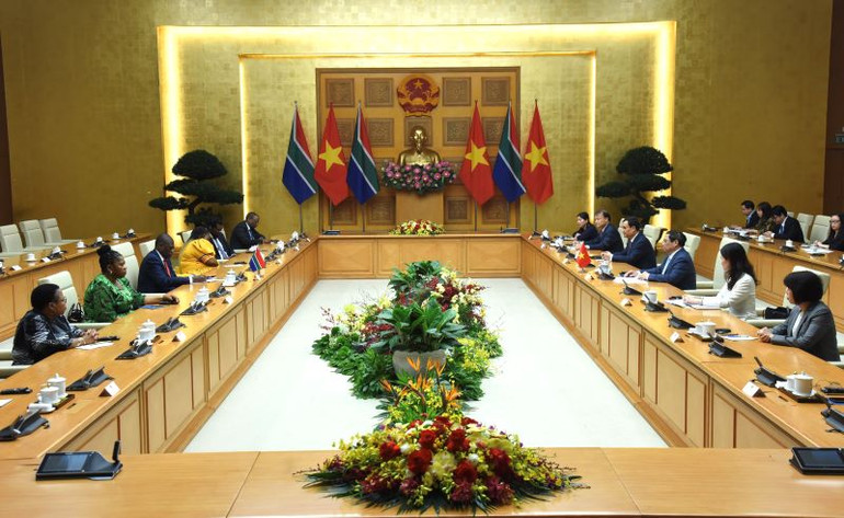 Quang cảnh buổi tiếp.