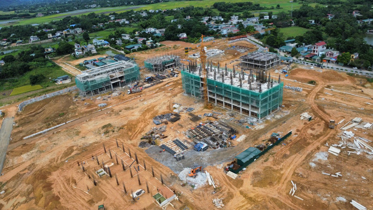 Dự án xây dựng Bệnh viện Đa khoa tỉnh Tuyên Quang đạt 23% giá trị hợp đồng.