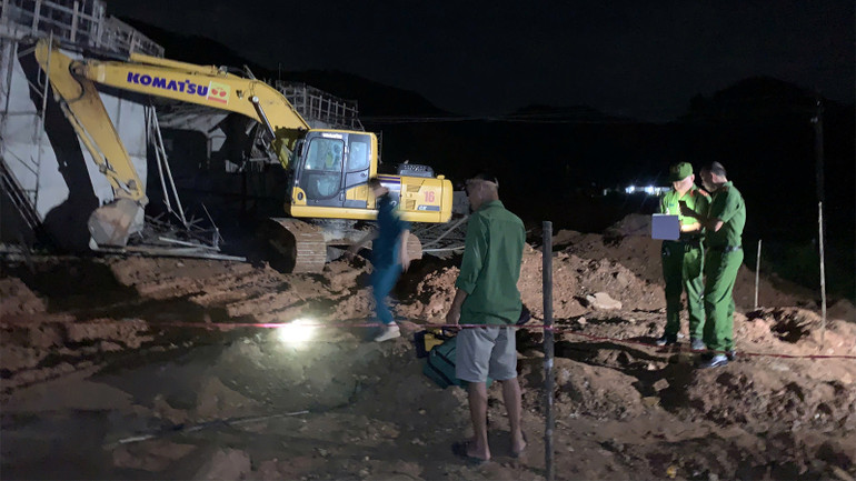 Hiện trường thời điểm xảy ra vụ việc.