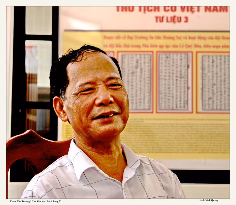 Ông PHẠM VĂN TOAN, Giám đốc Trung tâm Văn hóa, thông tin và thể thao huyện Bạch Long Vĩ. Ông PHẠM VĂN TOAN, Giám đốc Trung tâm Văn hóa, thông tin và thể thao huyện Bạch Long Vĩ.