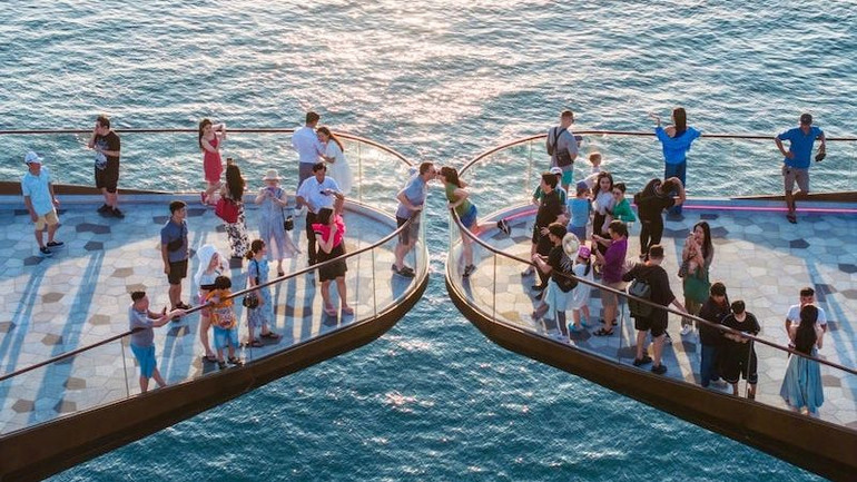 Cầu Hôn với thiết kế độc đáo là điểm đến hấp dẫn du khách tại Phú Quốc. (ẢNH: BTC)