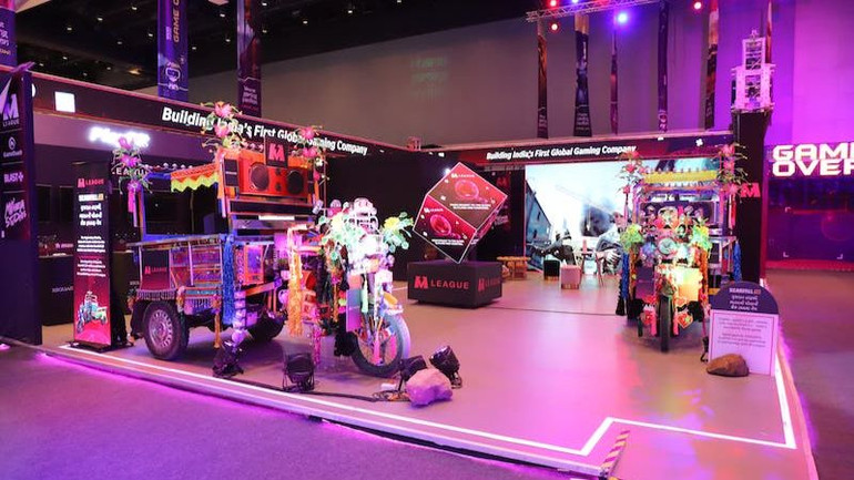 Một không gian triển lãm công nghệ tại WAVES 2025. (Ảnh: Đại sứ quán Ấn Độ tại Việt Nam)