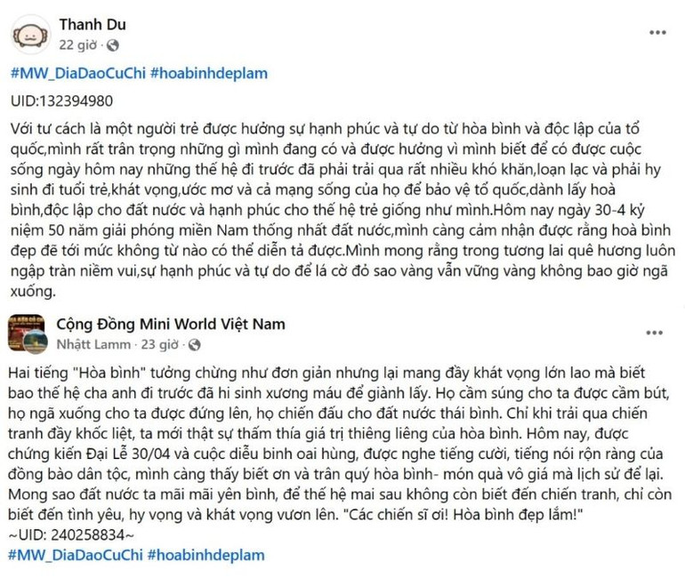 Dự án game chạm đến cảm xúc trong mỗi người trẻ, khơi dậy tinh thần yêu nước, lòng biết ơn và trách nhiệm với quá khứ. (Ảnh chụp màn hình)