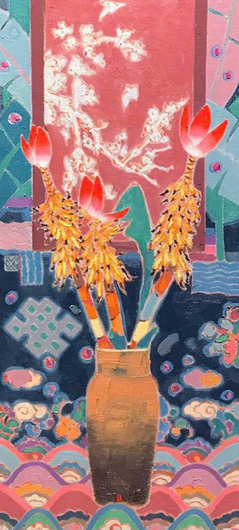 Tác phẩm "Nét xưa", hoạ sĩ Khổng Đỗ Duy.