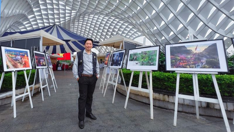 Nghệ sĩ nhiếp ảnh Huỳnh Văn Truyền, một thành viên hoạt động tích cực và có nhiều sáng kiến đóng góp cho nhiếp ảnh Đà Nẵng thời gian qua.