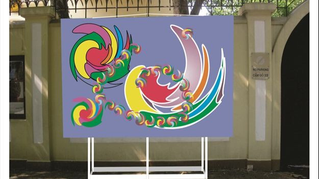 Đồ họa 3D phối cảnh tác phẩm tham gia dự án. (Ảnh: Đại sứ quán Đức tại Việt Nam)