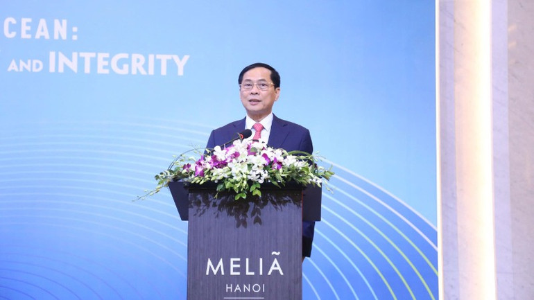 Phó Thủ tướng, Bộ trưởng Ngoại giao Bùi Thanh Sơn đã chủ trì buổi giới thiệu. (Ảnh: Bộ Ngoại giao)