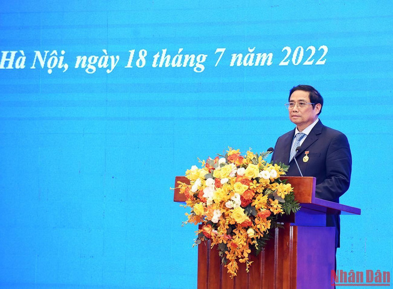 Thủ tướng Chính phủ Phạm Minh Chính phát biểu tại buổi lễ. Thủ tướng Chính phủ Phạm Minh Chính phát biểu tại buổi lễ.