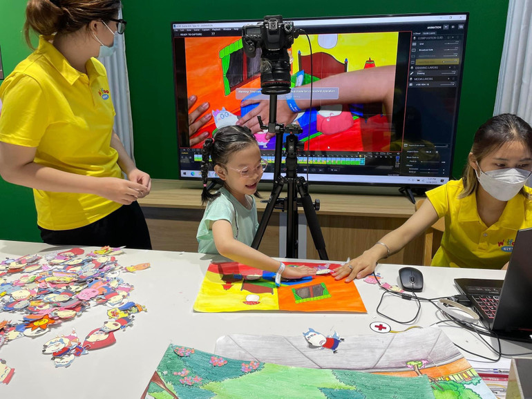 Wolfoo là bộ nhân vật hoạt hình Việt Nam đầu tiên có khu vui chơi chủ đề riêng với nhiều hoạt động giáo dục, giải trí. (Ảnh: Sconnect Việt Nam)