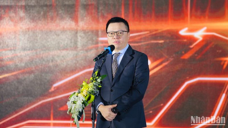 Đồng chí Lê Quốc Minh phát biểu tại buổi lễ. Đồng chí Lê Quốc Minh phát biểu tại buổi lễ.