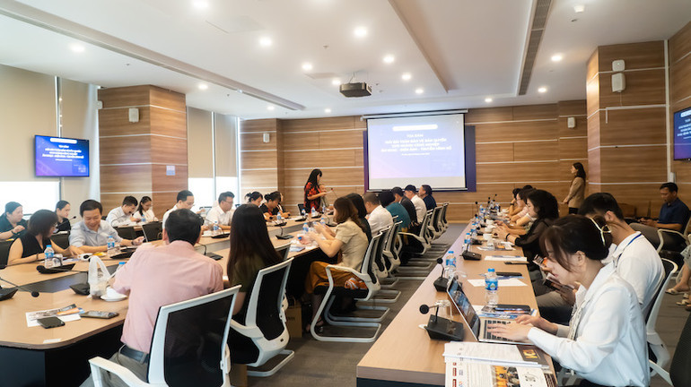 Các đại biểu, diễn giả đề xuất nhiều mô hình, giải pháp mới và tiên tiến để chống vi phạm bản quyền.