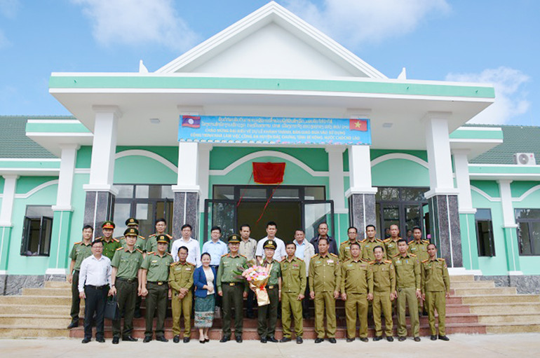 Công trình “Nhà làm việc Công an huyện Đắc Chưng” có diện tích xây dựng hơn 800m2