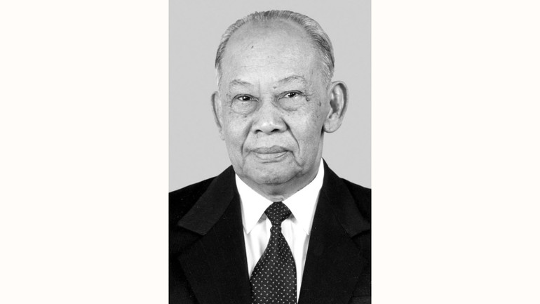 Đồng chí Đại tướng Khamtay Siphandone, nguyên Chủ tịch Ban Chấp hành Trung ương Đảng Nhân dân Cách mạng Lào, nguyên Chủ tịch nước Cộng hòa Dân chủ Nhân dân Lào. (Ảnh: TTXVN)