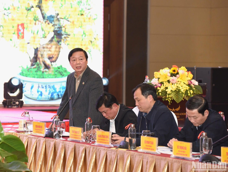 Phó Thủ tướng Trần Hồng Hà phát biểu ý kiến.