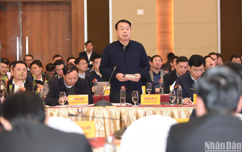 Thứ trưởng Tài chính Nguyễn Đức Chi phát biểu ý kiến.