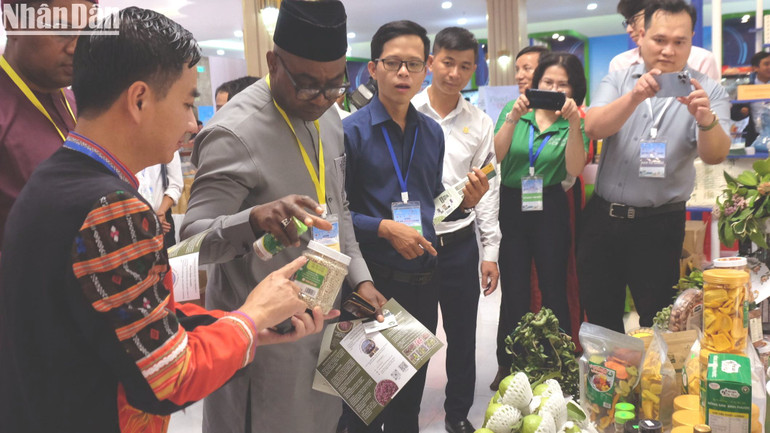 Các doanh nghiệp khối Liên minh châu Âu tìm hiểu các sản phẩm nông nghiệp của Bình Phước. Các doanh nghiệp khối Liên minh châu Âu tìm hiểu các sản phẩm nông nghiệp của Bình Phước.