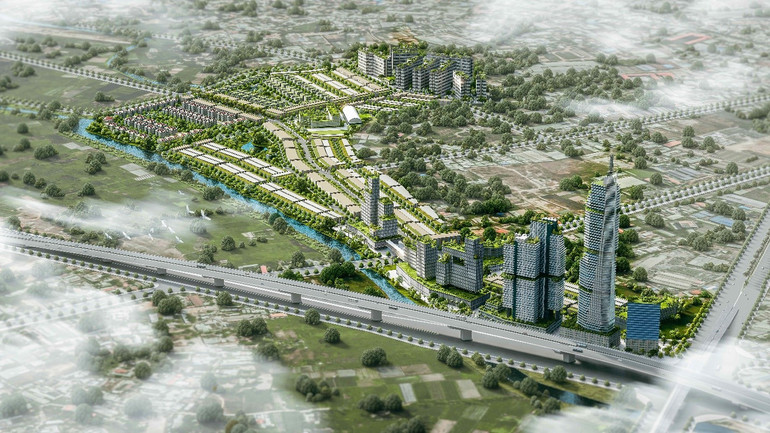 Phối cảnh dự kiến khu đô thị Một Thế Giới - The One World.
