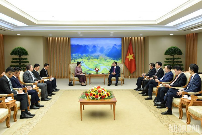 Quang cảnh buổi tiếp.