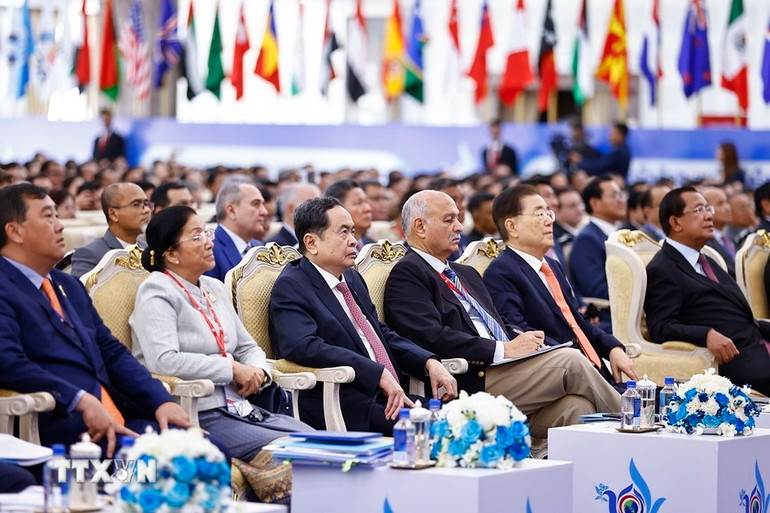 Chủ tịch Quốc hội Trần Thanh Mẫn và đại biểu dự Phiên khai mạc Hội nghị ICAPP. Chủ tịch Quốc hội Trần Thanh Mẫn và đại biểu dự Phiên khai mạc Hội nghị ICAPP.