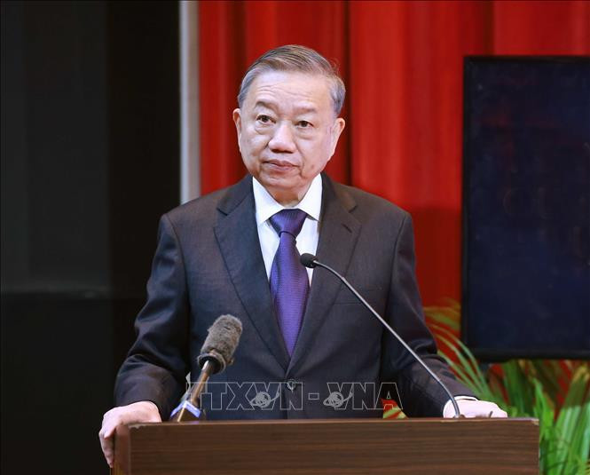 Tổng Bí thư Tô Lâm phát biểu tại Đại học Quốc gia Malaya.