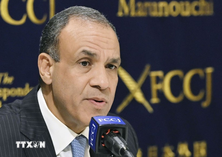 Ngoại trưởng Ai Cập Badr Abdelatty. (Ảnh: Kyodo/TTXVN)