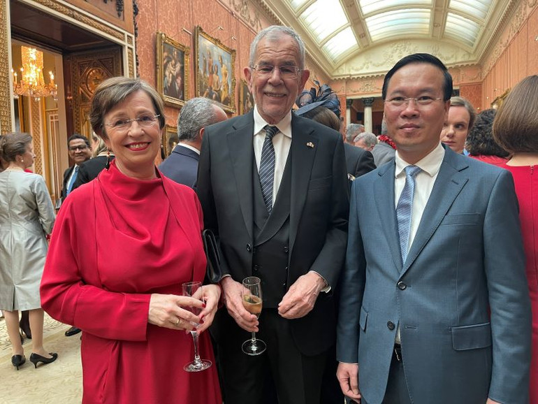 Chủ tịch nước Võ Văn Thưởng gặp Tổng thống Áo Alexander Van der Bellen.