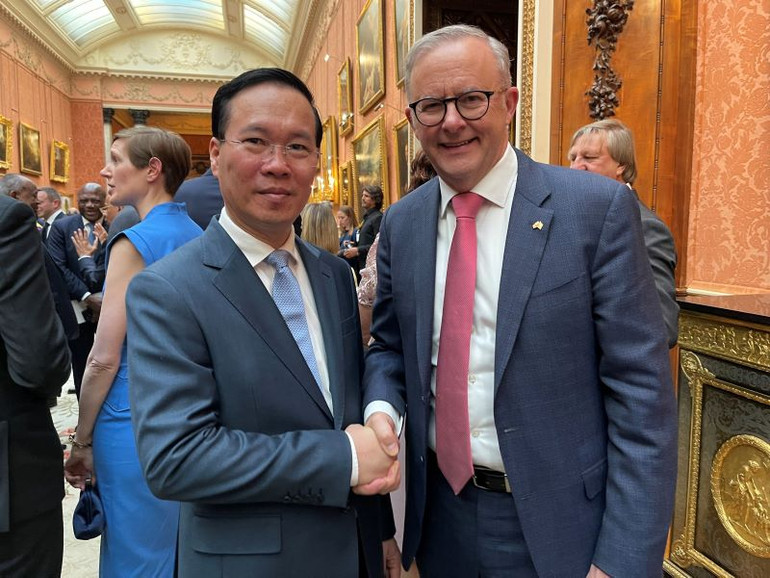 Chủ tịch nước Võ Văn Thưởng gặp Thủ tướng Australia Anthony Albanese.