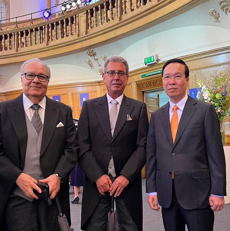 Chủ tịch nước Võ Văn Thưởng gặp Phó Tổng thống Honduras Renato Florentino.