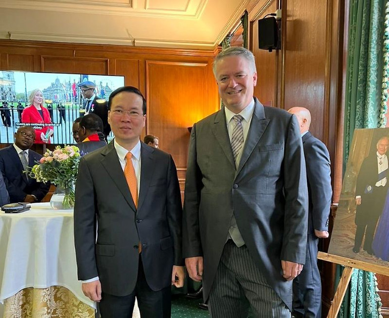 Chủ tịch nước Võ Văn Thưởng gặp Tổng Thư ký Tổ chức Hợp tác và Phát triển Kinh tế (OECD) Mathias Cormann.