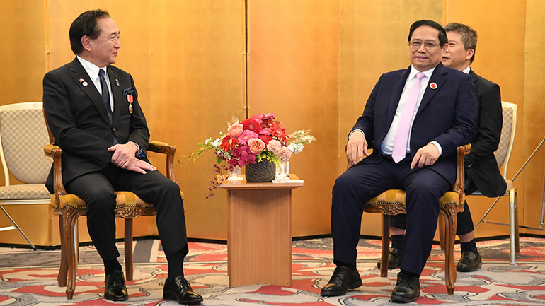 Thủ tướng Phạm Minh Chính tiếp Thống đốc tỉnh Kanagawa Kuroiwa Yuji. Thủ tướng Phạm Minh Chính tiếp Thống đốc tỉnh Kanagawa Kuroiwa Yuji.