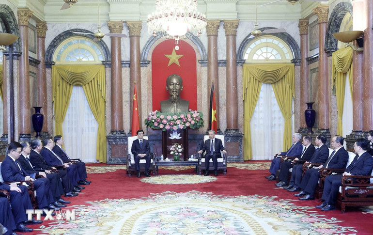 Quang cảnh buổi tiếp.