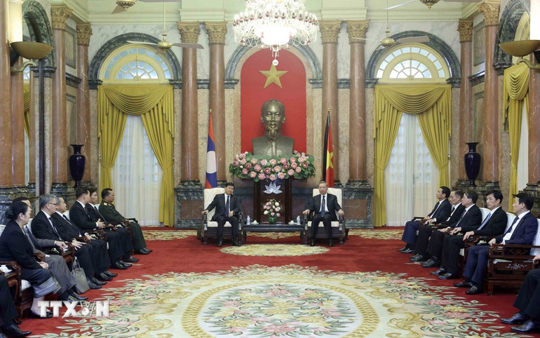 Quang cảnh buổi tiếp.