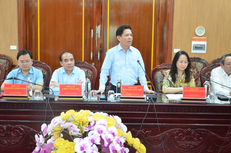 Bí thư Đảng ủy khối các cơ quan Trung ương Nguyễn Văn Thể phát biểu tại buổi làm việc. (Ảnh: TUẤN SƠN) Bí thư Đảng ủy khối các cơ quan Trung ương Nguyễn Văn Thể phát biểu tại buổi làm việc. (Ảnh: TUẤN SƠN)