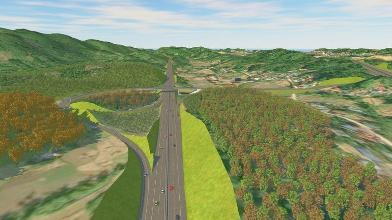 Giao thông cải thiện tăng sức hút đầu tư sân golf cho Bắc Kạn. (Trong ảnh: Phối cảnh dự án cao tốc Chợ Mới-thành phố Bắc Kạn, sẽ khởi công trong năm 2025). (Ảnh: UBND tỉnh Bắc Kạn)