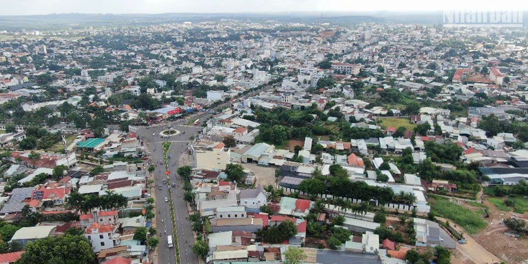 Một góc trung tâm tỉnh lỵ Bình Phước.