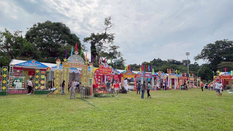 Thi trang trí trại đẹp tại Tết Độc lập gắn với Lễ hội Tân Trào năm 2024.