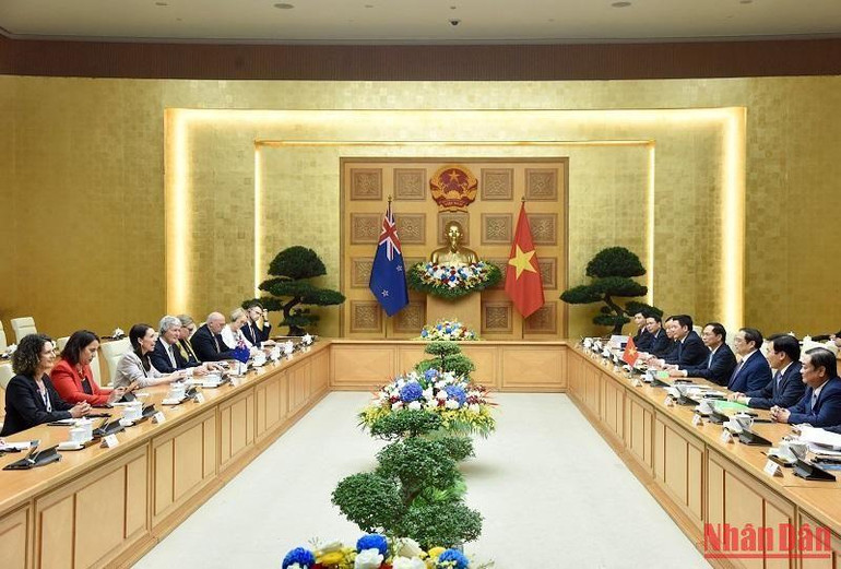 Quang cảnh cuộc hội đàm.