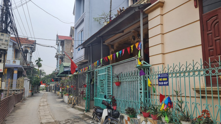 Thôn Việt An được xây dựng thành thôn văn hóa kiểu mẫu của xã Việt Xuân.