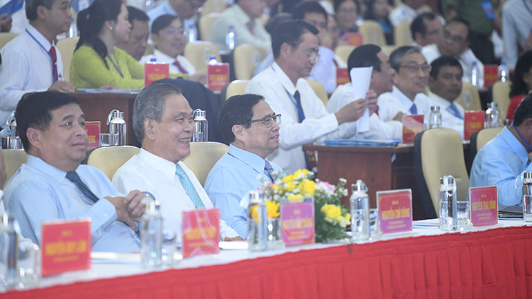 Thủ tướng Phạm Minh Chính tham dự Hội nghị công bố Quy hoạch tỉnh Trà Vinh.