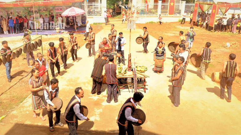 Không gian Lễ hội kết bạn cộng đồng của người M’nông.