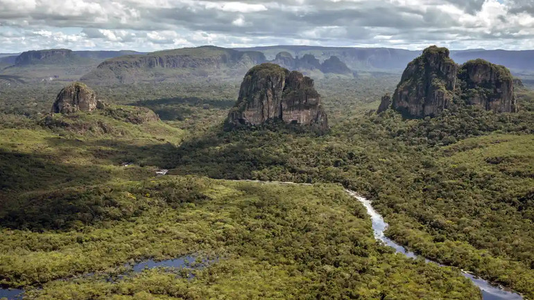 Rừng quốc gia Serrania de Chiribiquete là khu vực rừng Amazon thuộc Colombia. (Ảnh: Getty Images)